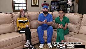 Ditria Rose Moans During Backstage Masturbation