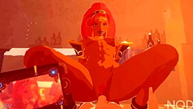 Urbosa is sucking and fucking with passion, it's so hot and intense 😈