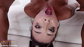 Vitoria Beatriz Feels Overwhelming Ecstasy in Gangbang with Double Penetration