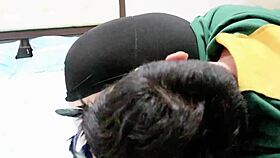 'is this leaked famous student secretly filmed in the slaughter room?'