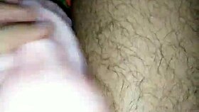 Jumbo cup placed, vagina rubbed, milk spilled