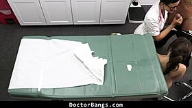 Young woman begs doctor and nurse to change test results