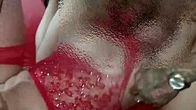 The mature woman does double penetration with shy guys