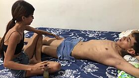 Asian girl gives delicious massage, ends in domination