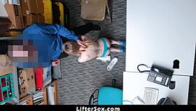 Little devil shoplifter catarina petrov get caught so officer handcuffed her and strip searched - liftersex