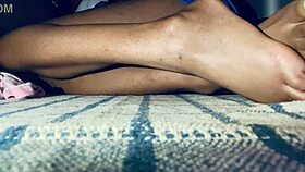 Hey, this Latina amateur shows off sexy toes and ass in homemade fun