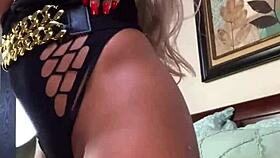 Watch Nyla Storm twerk her big booty as you vibrate her pussy?