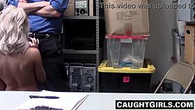 i disciplined this teen suspect alice nicole with cum in her mouth she was so silly thinking she could steal