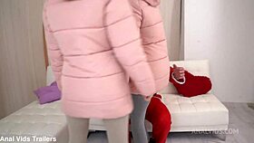 Wow, these teen twins take on double penetration outdoors!