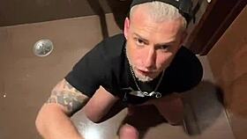 hot slut surrenders ass to big cock in shop bathroom