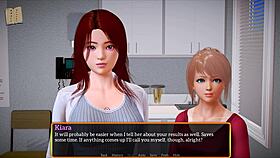 Blonde Plays Exciting Game!