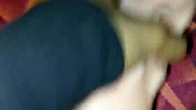 Jumbo cup placed, vagina rubbed, milk spilled