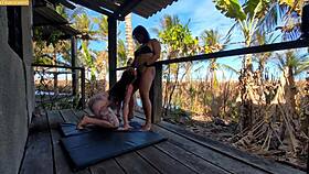 Amateur Guy Sees Two Girls Fucking Outdoors