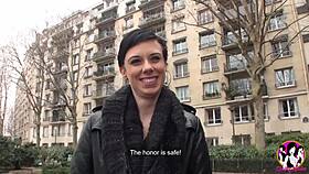 Short Haired Brunette Woman Having An Amazing Gangbang