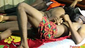 my step uncle wife insists to fucked me on my step uncle bed while i give her a new hardcore banging style