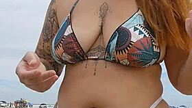 She Wears Panties on Beach to Attract Attention