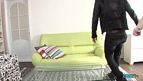 Asian girl finds mounting the best spot for self-pleasure