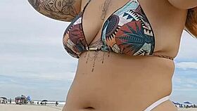 She Wears Panties on Beach to Attract Attention