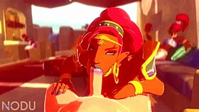Urbosa is sucking and fucking with passion, it's so hot and intense 😈