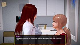 Blonde Plays Exciting Game!