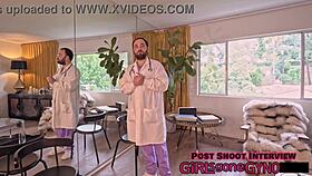 Vibrator Tickles Channy's Ass to Orgasm in Hollywood Backstage