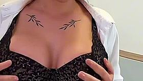 Busty teen 18+ loves sucking big fat dick - pov blowjob 😍