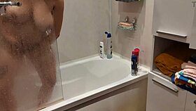 caught girl bathing in bathroom 😳