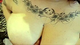 Big tits italian amateur gets horny cumshot