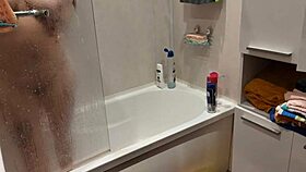 caught girl bathing in bathroom 😳