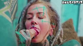 Is this alternative girl's high-heeled ass wrecking with bwc anal facial gapes?