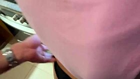 sexy alice giving blowjob to her boyfriend in kitchen and took huge cumload in mouth 🍆💦