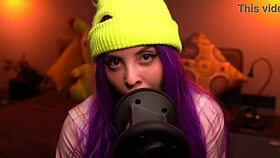 intriguing asmr moona ear licking session