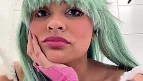 Beautiful Brunette Latina Bbw In Homemade Amateur Cosplay Costume At Public Toilet During Cosplay Convention