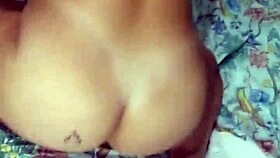 redhead wife flashes in video call for clients then husband joins