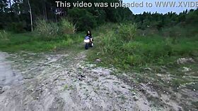 Outdoor adventure in the woods with friends.