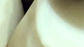 Big cock deeply strokes tiny redhead wife's tight pussy