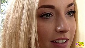 Is blonde milf's clit licked gently by gorgeous lesbian delivery girl?