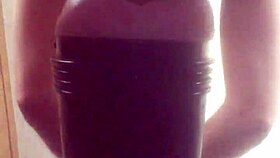 gazzadomm me fucking my fleshlight male toy in homemade amateurs setup