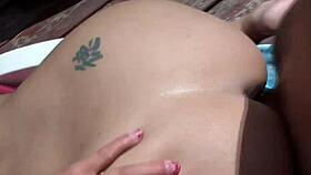 Fucked Hard and Jizzed by the Pool