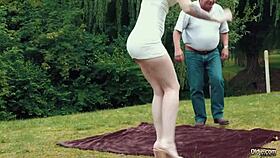 Horny Young Babe Finally Tastes Her Stepdad Cock And Gives Him A Deepthroat Blowjob