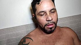 Can you believe this brazilian huge cock cumming?