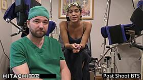 Freshman, get your mandatory hitachi orgasm from the doctor, says maya fierce.