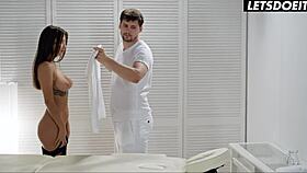 liya silver gets an erotic massage that turns into anal sex