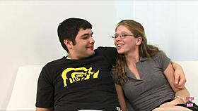 Smoking Hot Brunette Girlfriend Gets Fucked By Another Man In Front Of Her Boyfriend