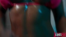 big boobs fitness model oiled and cum covered