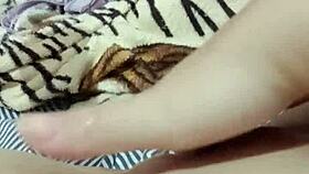 Beautiful Amateur Woman Enjoys Interactive Masturbation In The Morning Before College