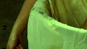 solo slave girl bathing and oiling herself