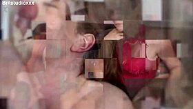 that gorgeous british teen sucks cock and plays with cum