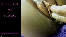 Four Fingers Deep Inside Her Pussy During Massage