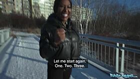 Public Agent Josy Black Rides Big Fat Dick!